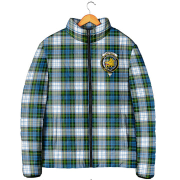 Campbell Dress Tartan Padded Jacket with Family Crest