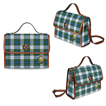Campbell Dress Tartan Waterproof Canvas Bag with Family Crest