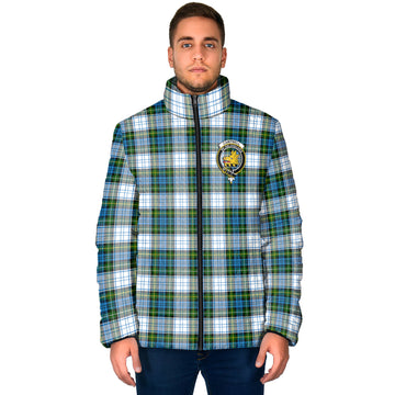 Campbell Dress Tartan Padded Jacket with Family Crest