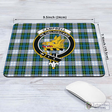 Campbell Dress Tartan Mouse Pad with Family Crest