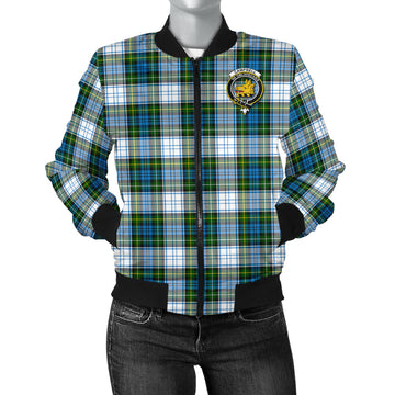 Campbell Dress Tartan Bomber Jacket with Family Crest