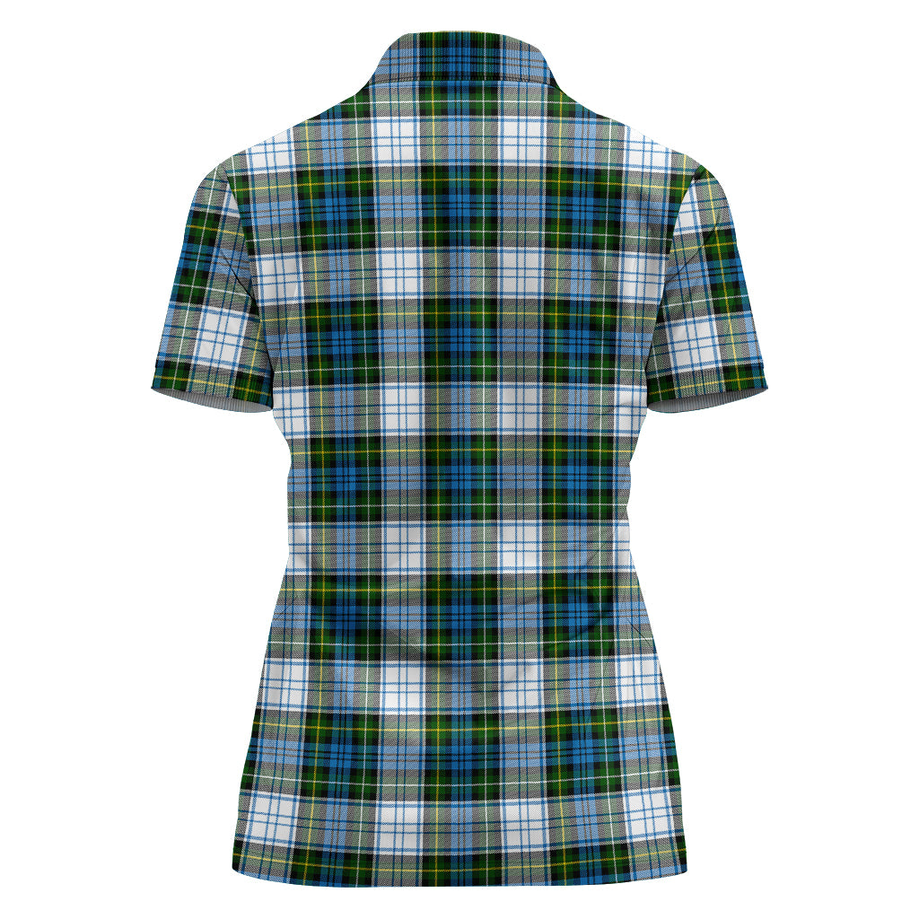 campbell-dress-tartan-polo-shirt-with-family-crest-for-women