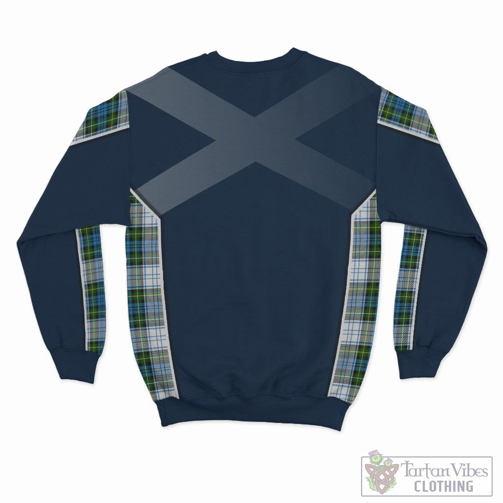 Tartan Vibes Clothing Campbell Dress Tartan Sweater with Family Crest and Lion Rampant Vibes Sport Style