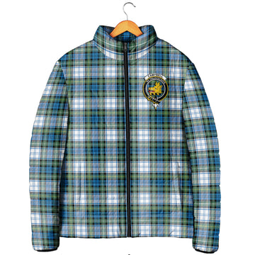 Campbell Dress Ancient Tartan Padded Jacket with Family Crest
