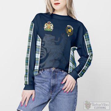 Campbell Dress Ancient Tartan Sweater with Family Crest and Lion Rampant Vibes Sport Style