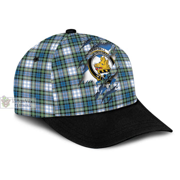 Campbell Dress Ancient Tartan Classic Cap with Family Crest In Me Style