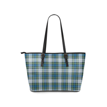 Campbell Dress Ancient Tartan Leather Tote Bag