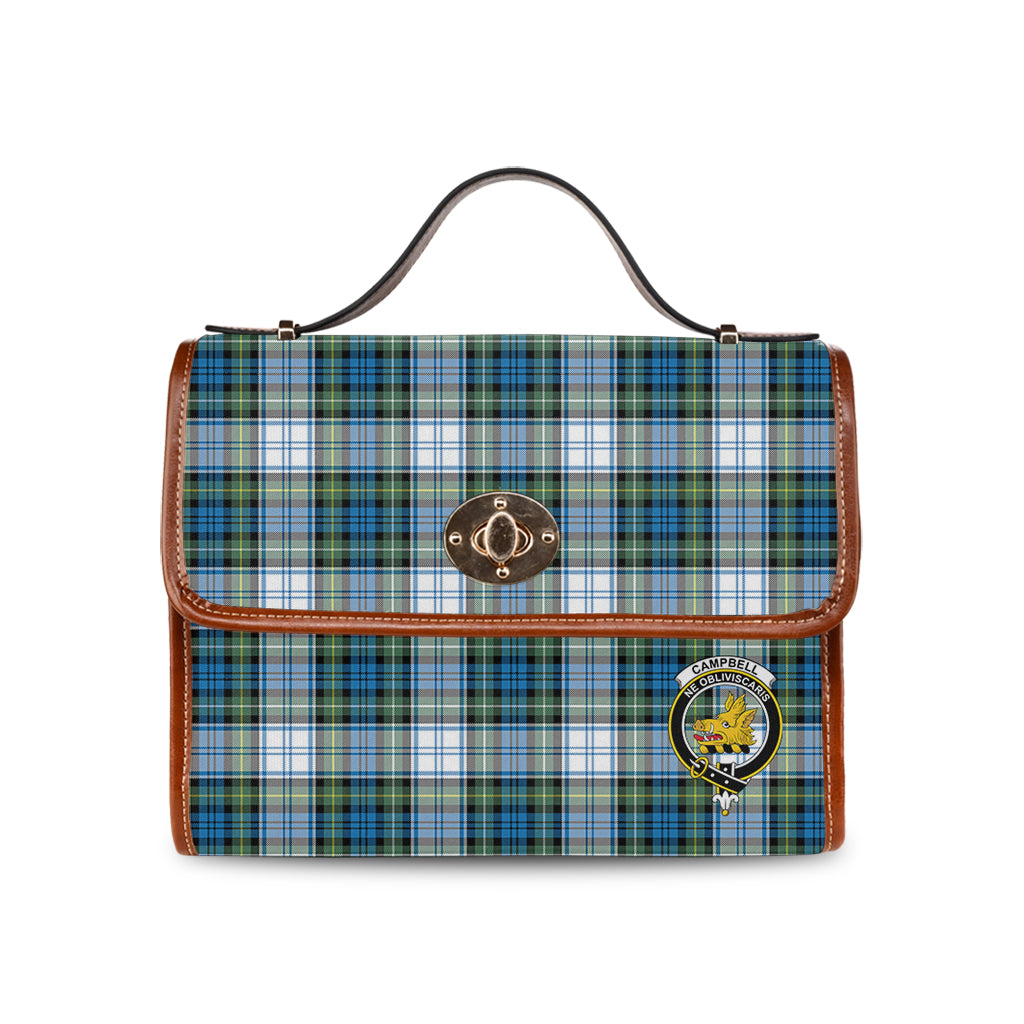 campbell-dress-ancient-tartan-leather-strap-waterproof-canvas-bag-with-family-crest