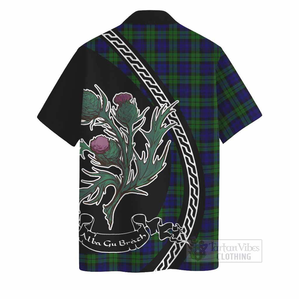 Campbell Family Crest Tartan Hawaiian Shirt Alba Thistle Inspired - Tartan Vibes Clothing