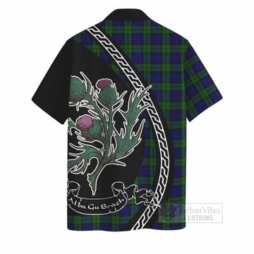 Campbell Family Crest Tartan Hawaiian Shirt Alba Thistle Inspired - Tartan Vibes Clothing