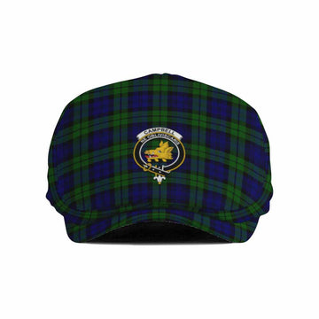 Campbell Family Crest Tartan Jeff Cap, Tartan Flat Cap