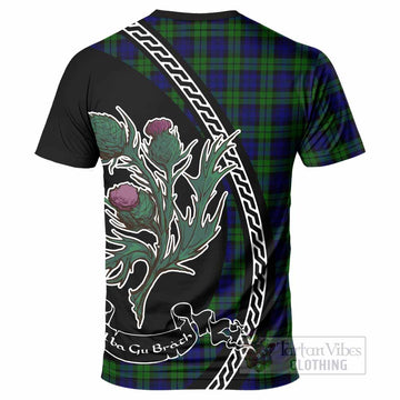 Campbell Family Crest Tartan T-Shirt Alba Thistle Inspired