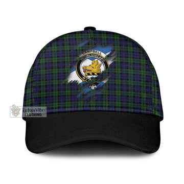 Campbell Modern Tartan Classic Cap with Family Crest In Me Style
