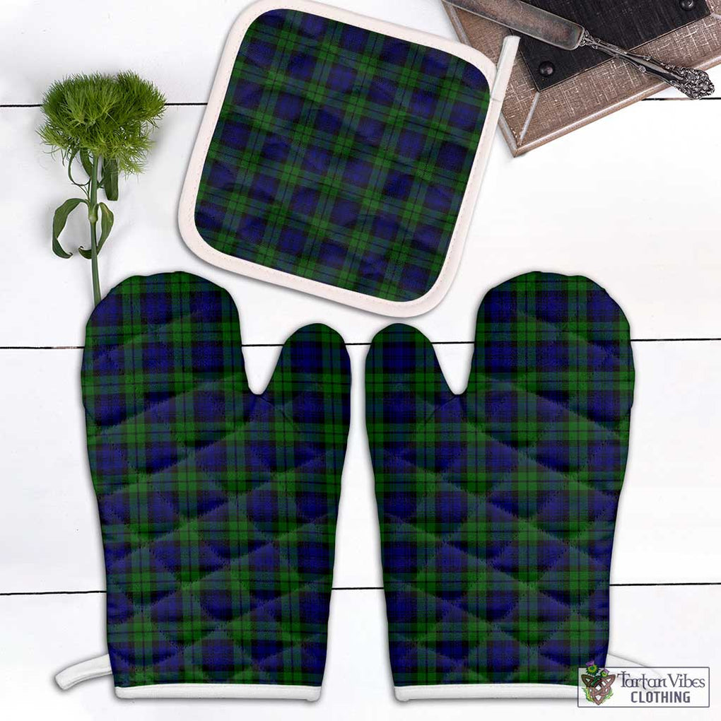 Campbell Tartan Combo Oven Mitt & Pot-Holder Combo 1 Oven Mitt & 1 Pot-Holder White - Tartan Vibes Clothing