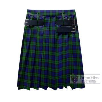 Campbell Modern Tartan Men's Pleated Skirt - Fashion Casual Retro Scottish Kilt Style