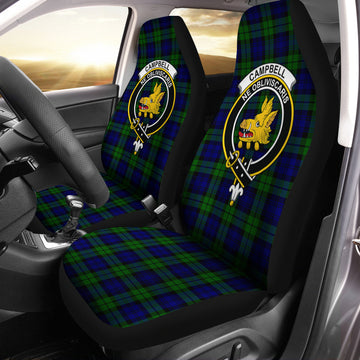 Campbell Modern Tartan Car Seat Cover with Family Crest One Size - Tartanvibesclothing