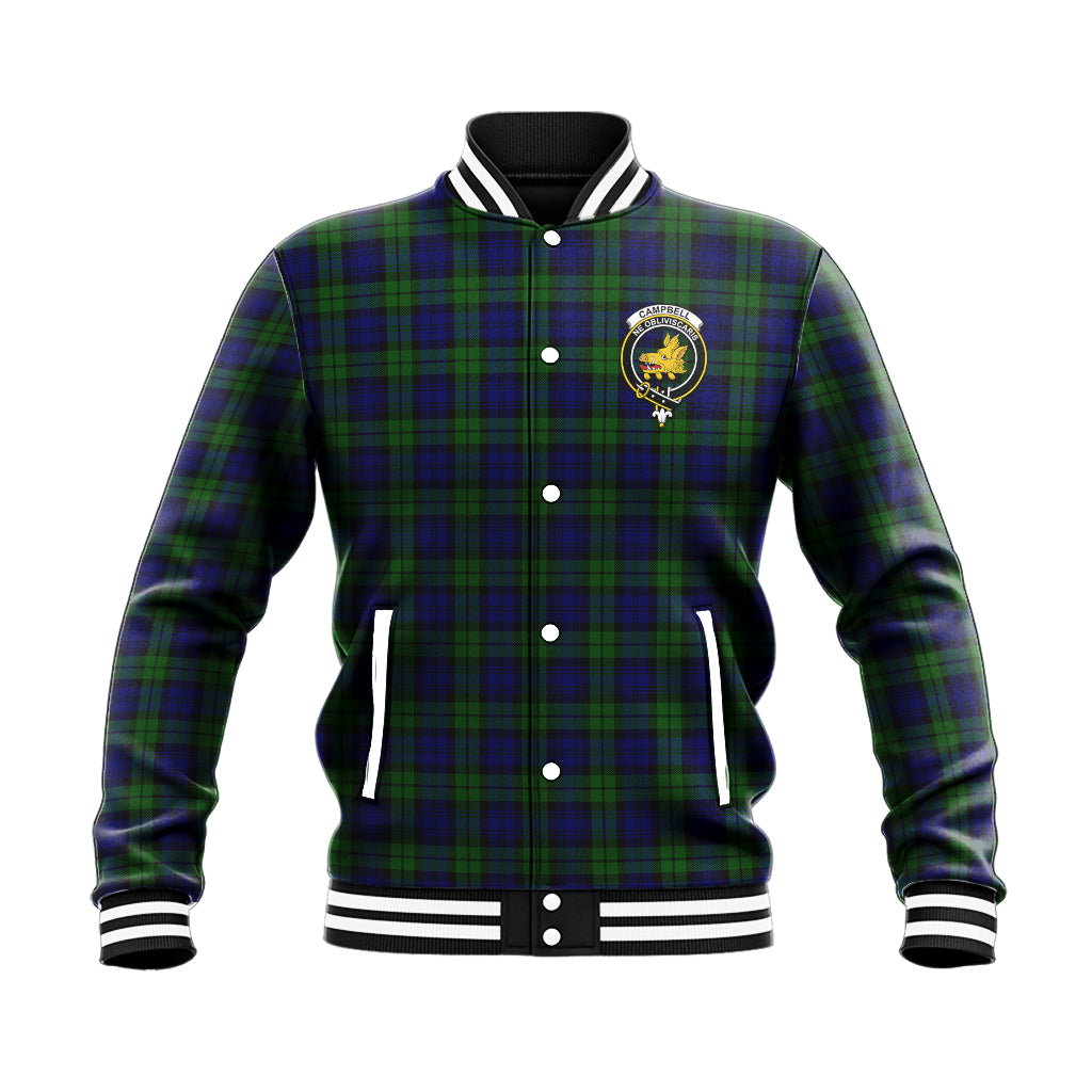 Campbell Tartan Baseball Jacket with Family Crest - Tartan Vibes Clothing