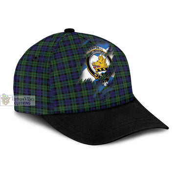 Campbell Modern Tartan Classic Cap with Family Crest In Me Style