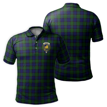Campbell Tartan Men's Polo Shirt with Family Crest