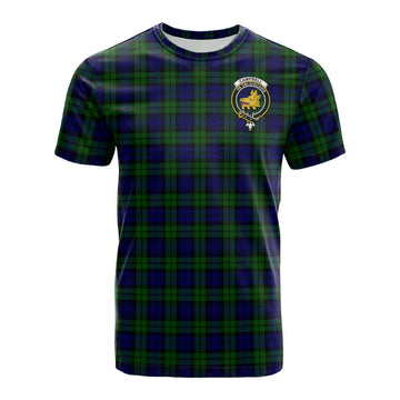 Campbell Tartan T-Shirt with Family Crest
