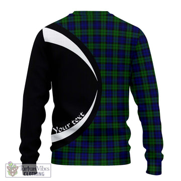 Campbell Tartan Ugly Sweater with Family Crest Circle Style - Tartan Vibes Clothing