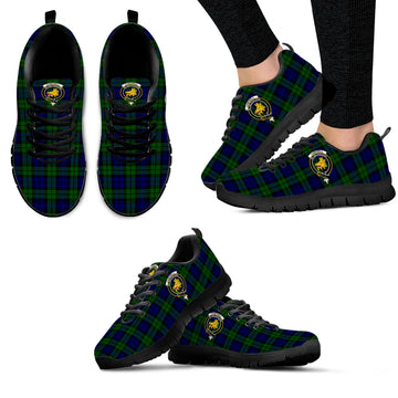 Campbell Tartan Sneakers with Family Crest