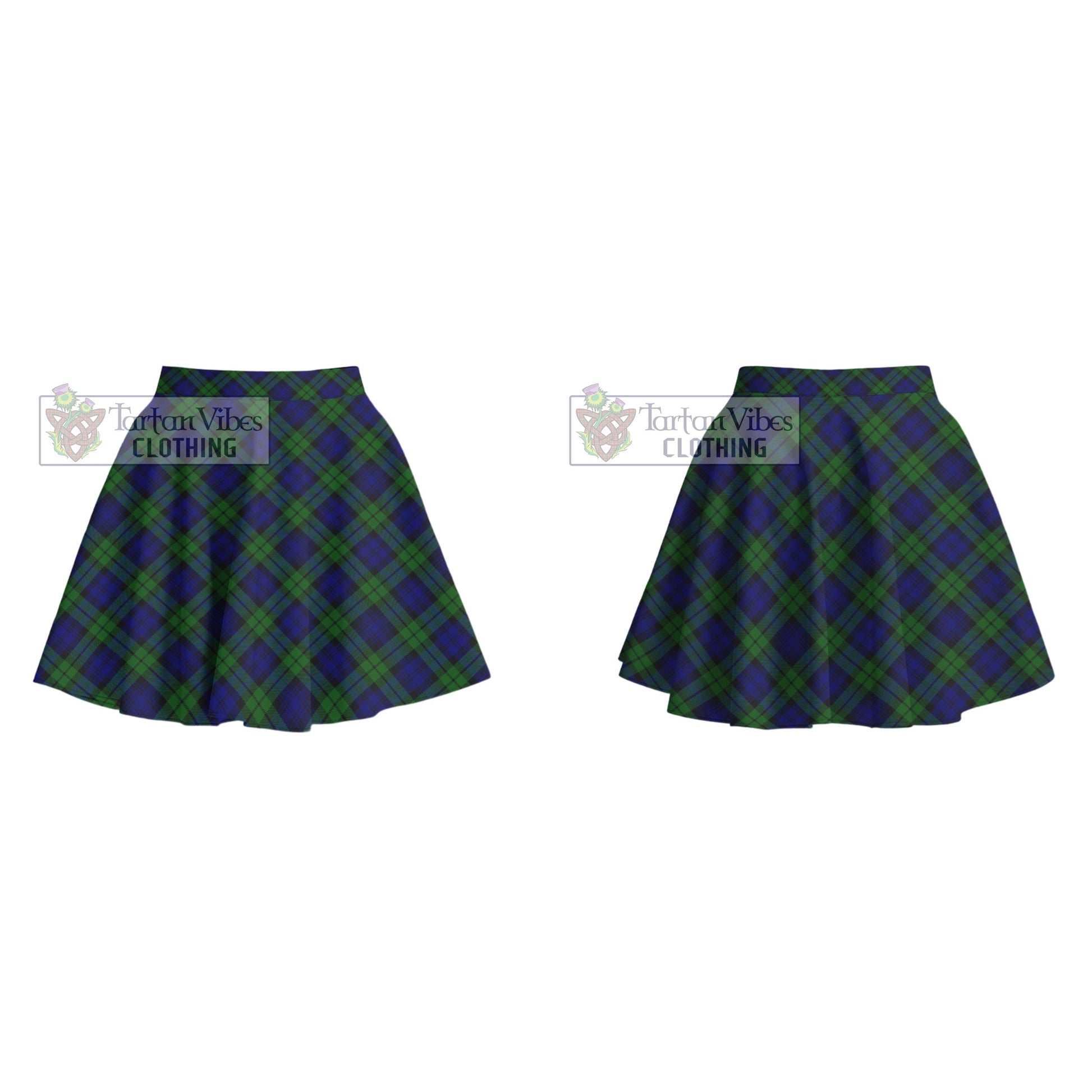 Tartan Vibes Clothing Campbell Modern Tartan Women's Plated Mini Skirt