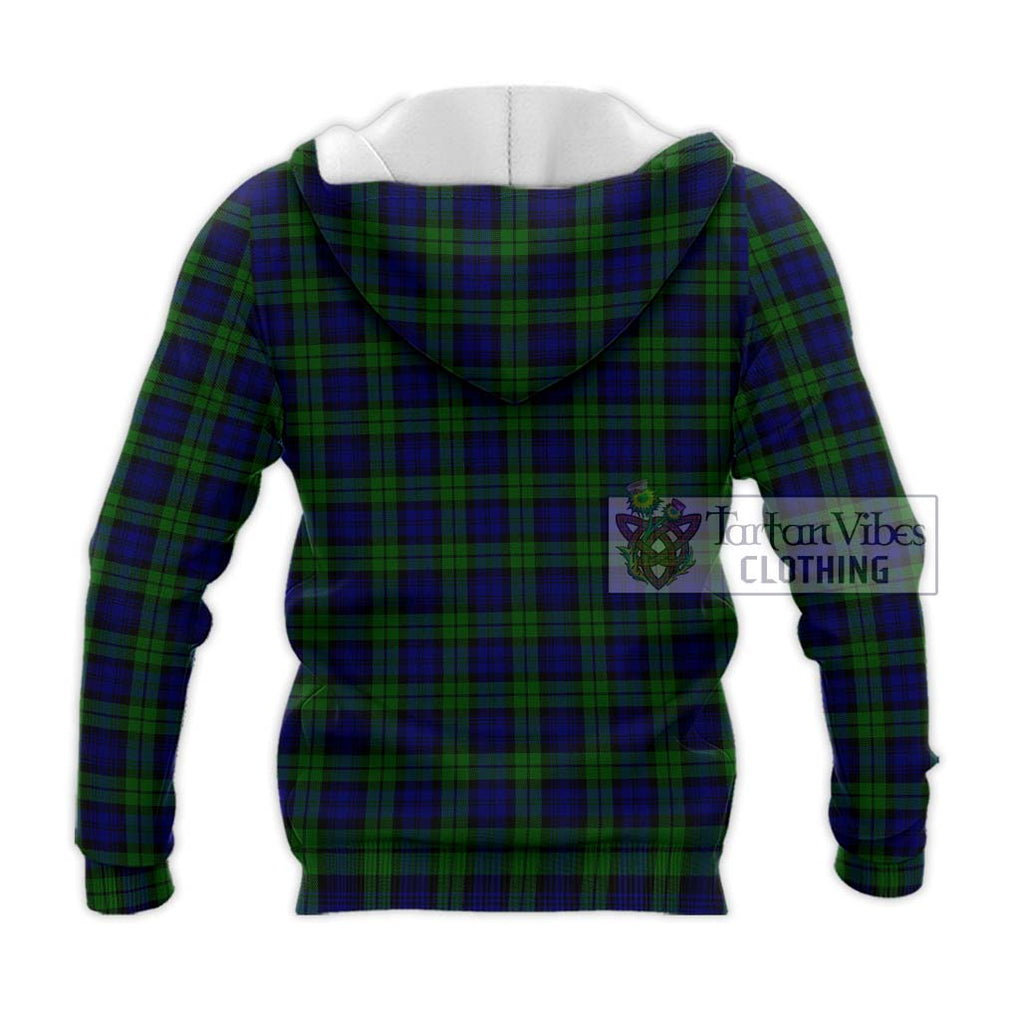 Campbell Tartan Knitted Hoodie with Family Crest DNA In Me Style - Tartanvibesclothing Shop