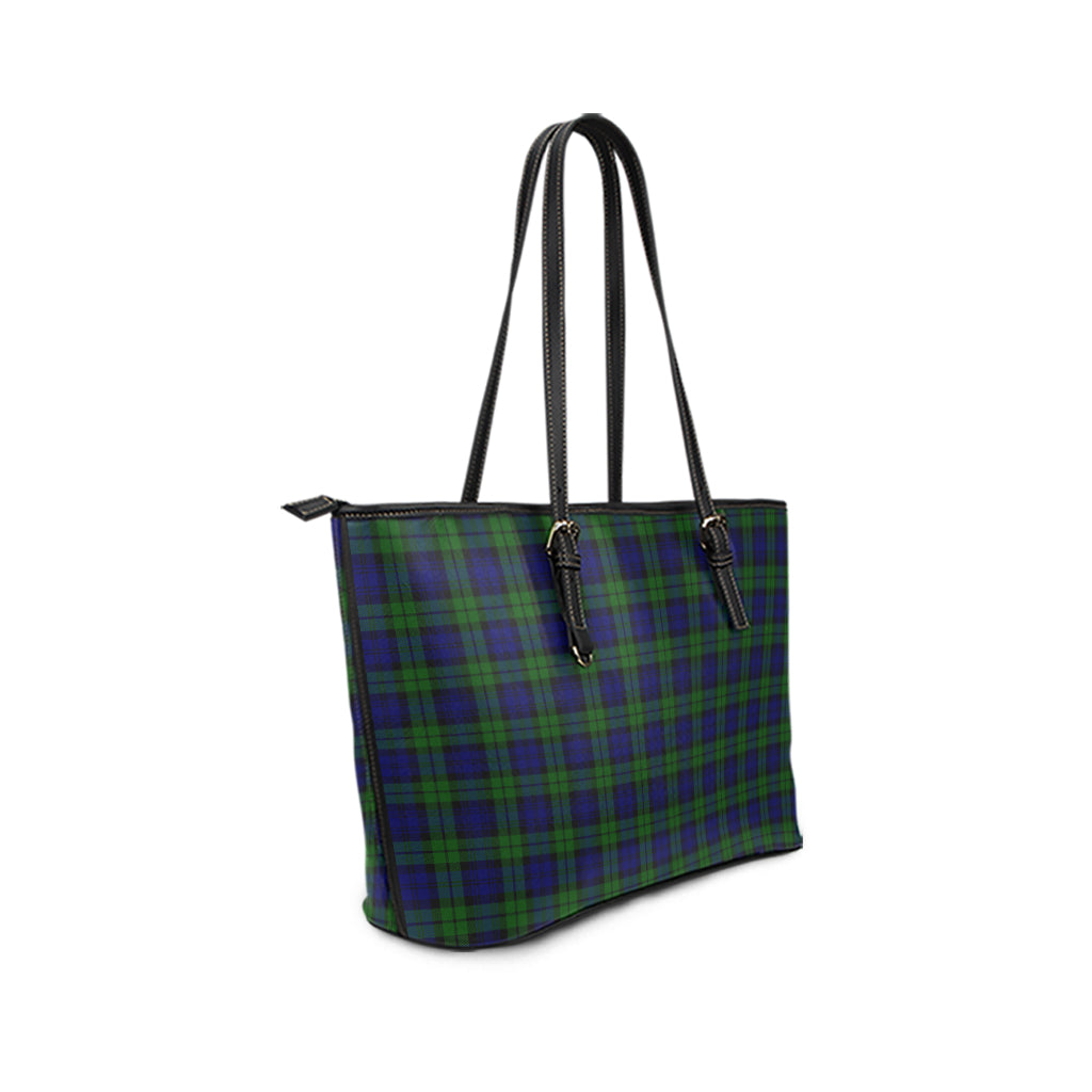 campbell-modern-tartan-leather-tote-bag