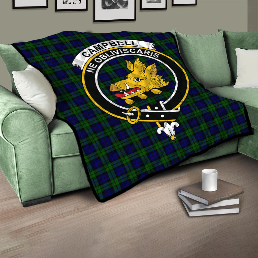 campbell-modern-tartan-quilt-with-family-crest