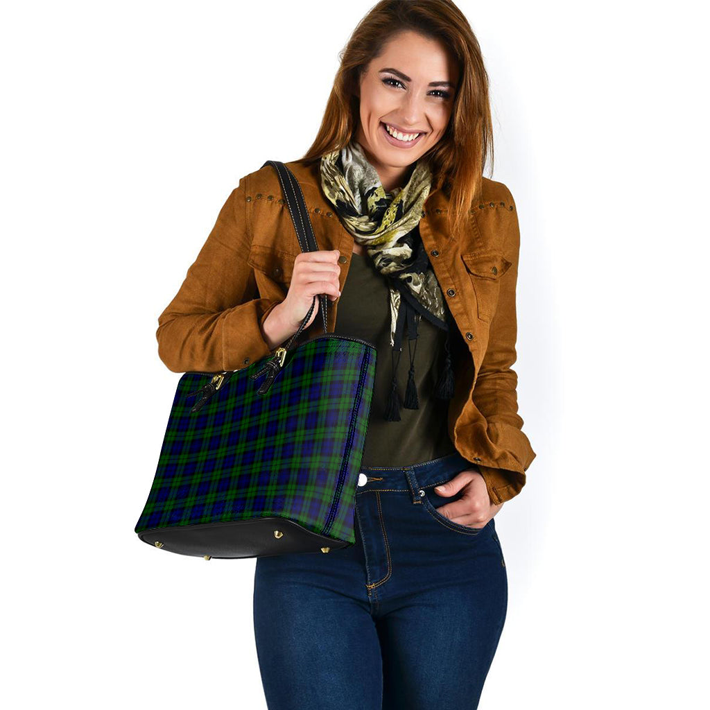 campbell-modern-tartan-leather-tote-bag