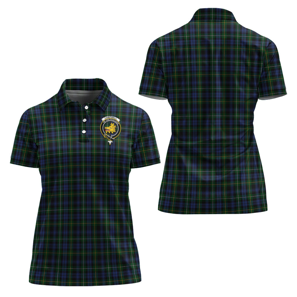 campbell-of-argyll-01-tartan-polo-shirt-with-family-crest-for-women