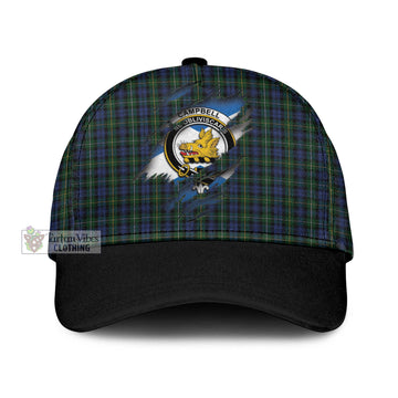Campbell of Argyll 01 Tartan Classic Cap with Family Crest In Me Style