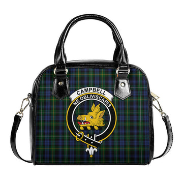Campbell of Argyll #01 Tartan Shoulder Handbags with Family Crest