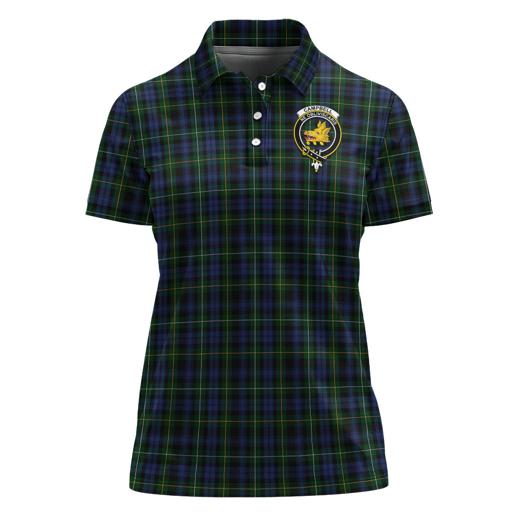campbell-of-argyll-01-tartan-polo-shirt-with-family-crest-for-women