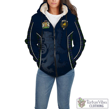 Campbell of Argyll #01 Tartan Sherpa Hoodie with Family Crest and Lion Rampant Vibes Sport Style