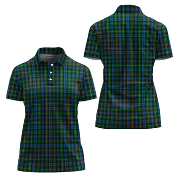 Campbell of Argyll #02 Tartan Polo Shirt For Women