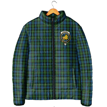 Campbell of Argyll #02 Tartan Padded Jacket with Family Crest