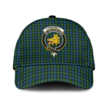 Campbell of Argyll #02 Tartan Classic Cap with Family Crest