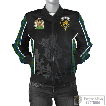 Campbell of Argyll #02 Tartan Bomber Jacket with Family Crest and Scottish Thistle Vibes Sport Style