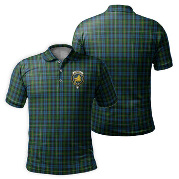 Campbell of Argyll #02 Tartan Men's Polo Shirt with Family Crest
