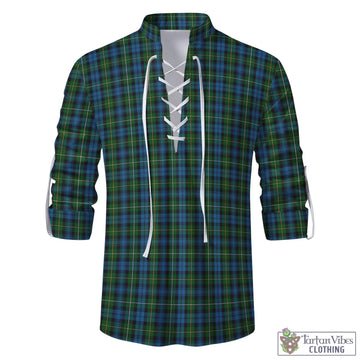 Campbell of Argyll #02 Tartan Men's Scottish Traditional Jacobite Ghillie Kilt Shirt