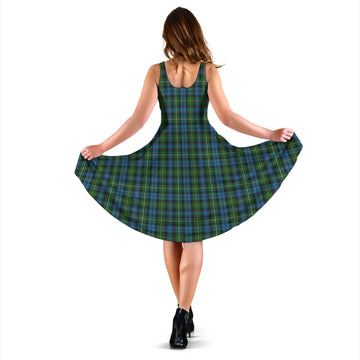 Campbell of Argyll #02 Tartan Sleeveless Midi Womens Dress