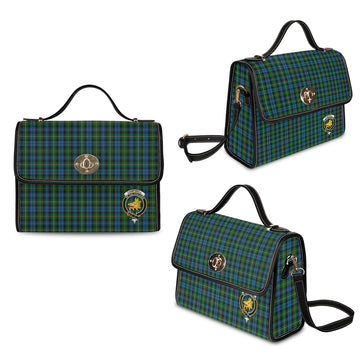 Campbell of Argyll #02 Tartan Waterproof Canvas Bag with Family Crest
