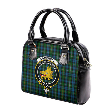 Campbell of Argyll #02 Tartan Shoulder Handbags with Family Crest