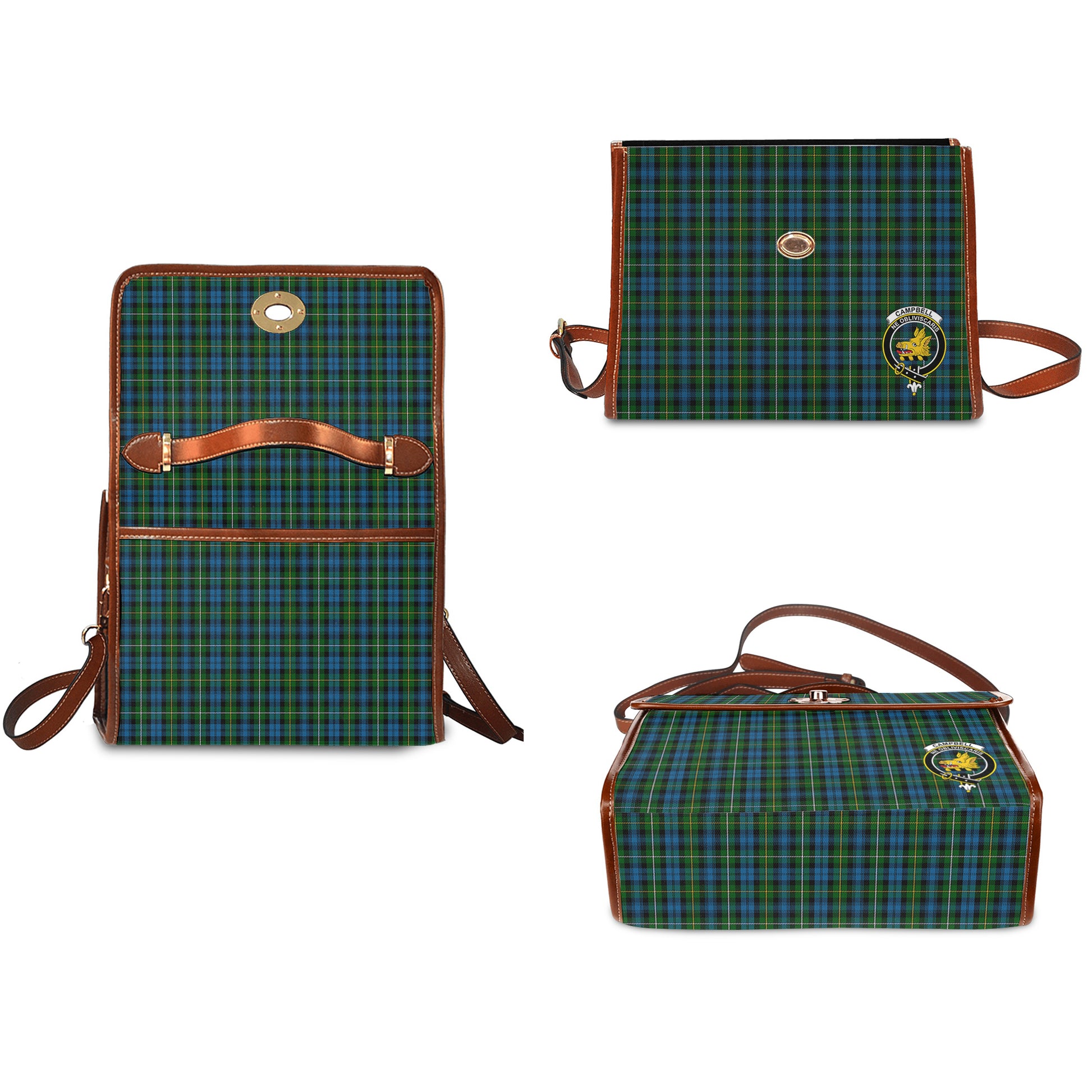 campbell-of-argyll-02-tartan-leather-strap-waterproof-canvas-bag-with-family-crest