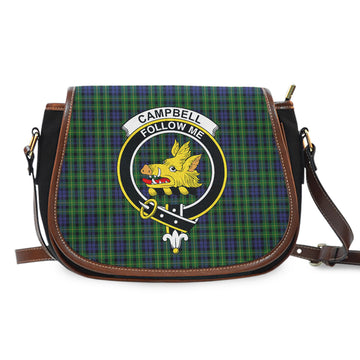 Campbell of Breadalbane Tartan Saddle Bag with Family Crest