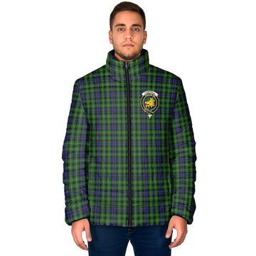 Campbell of Breadalbane Tartan Padded Jacket with Family Crest