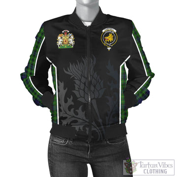Campbell of Breadalbane Tartan Bomber Jacket with Family Crest and Scottish Thistle Vibes Sport Style