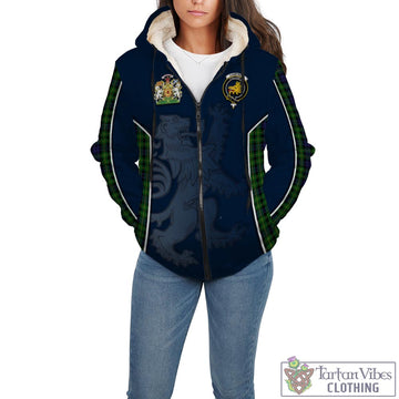 Campbell of Breadalbane Tartan Sherpa Hoodie with Family Crest and Lion Rampant Vibes Sport Style